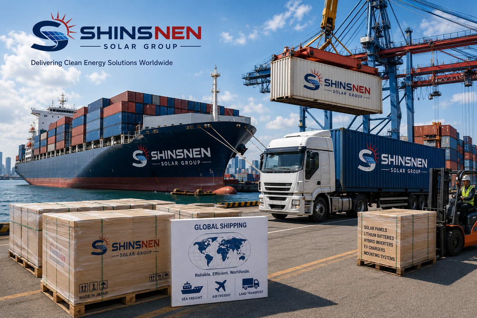Solar Equipment Export Shipping
